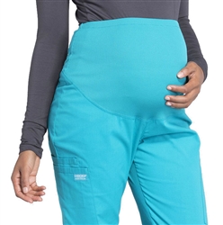 Cherokee Professional Maternity Straight Leg Pant #WW220 Teal